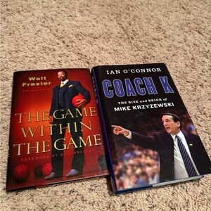 Sports Books. Game Within the Game - Walt Frazier and Rise & Reign of Coach K.